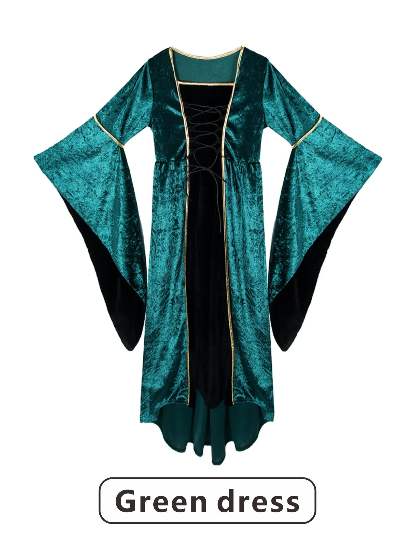 Renaissance Dress for Women Irish Medieval Dresses Victorian Female Costumes Halloween Cosplay Costume Masquerade Party Outf # 1