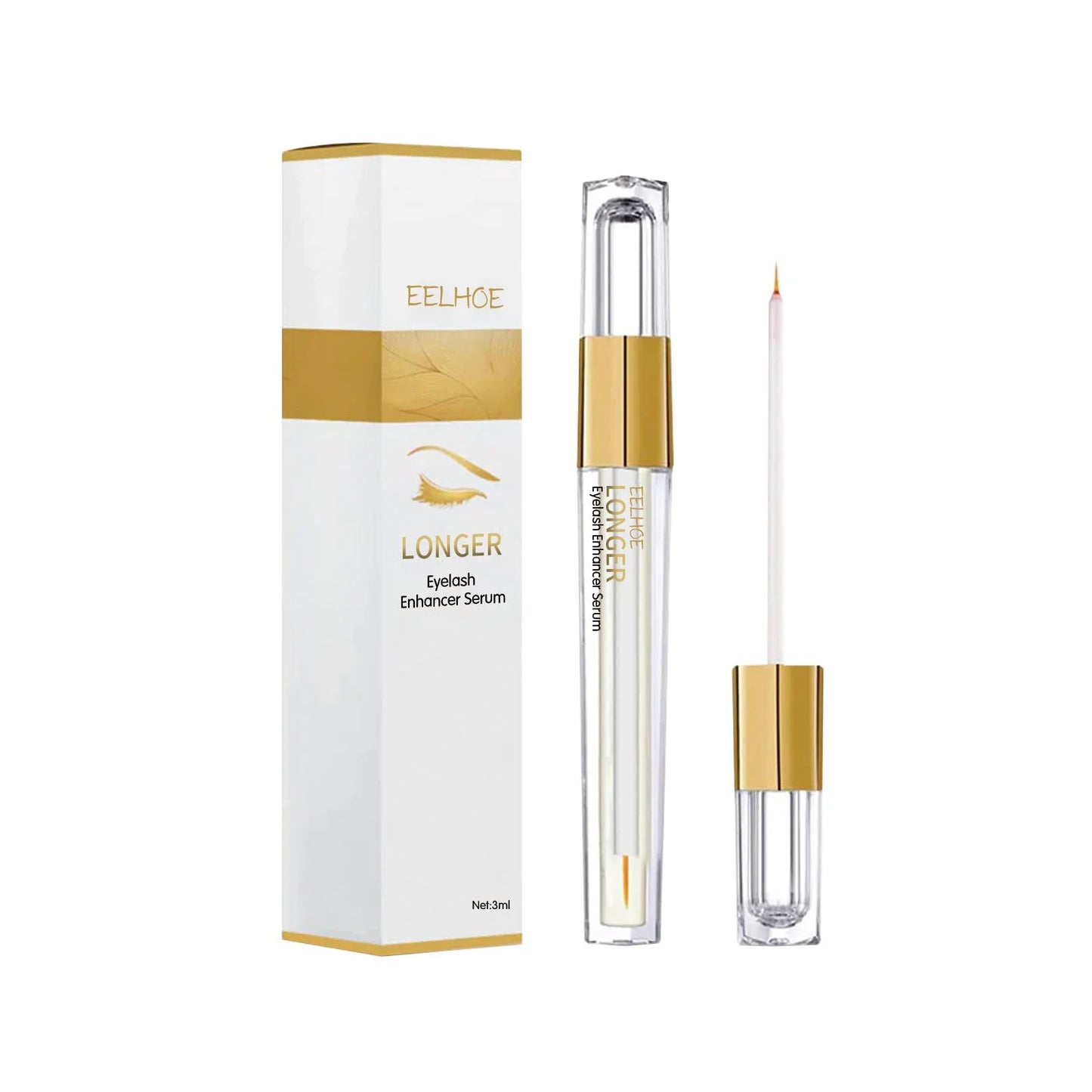 Eelhoe 3ml Eyelash Growth Serum Eyelash Growth Nutrition Enhancer Lengthening Lash Eyebrow Thicker Mascara Eye Lash Lift Serum