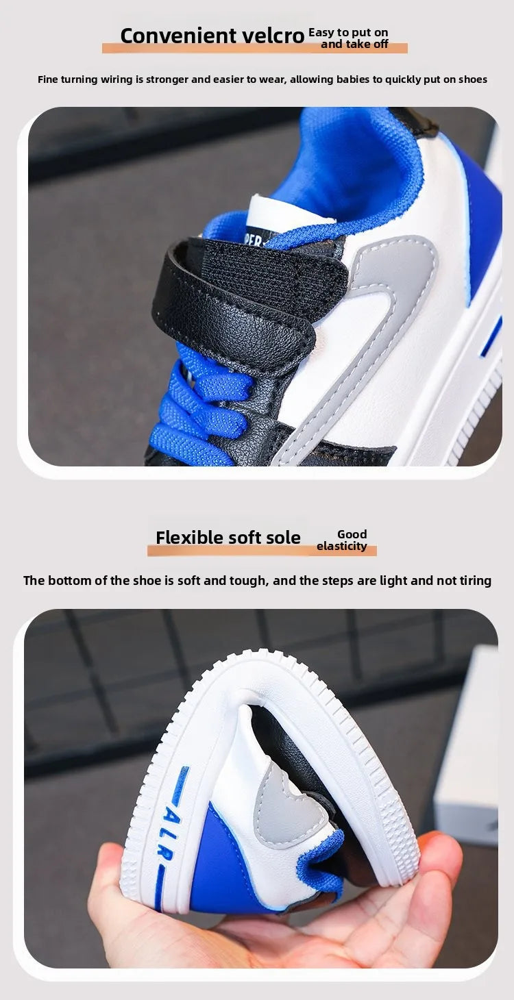 Children's Rotating Button Sports Shoes Breathable Mesh Single Net Shoe Summer New Arrival Middle Large Children Flat Shoes