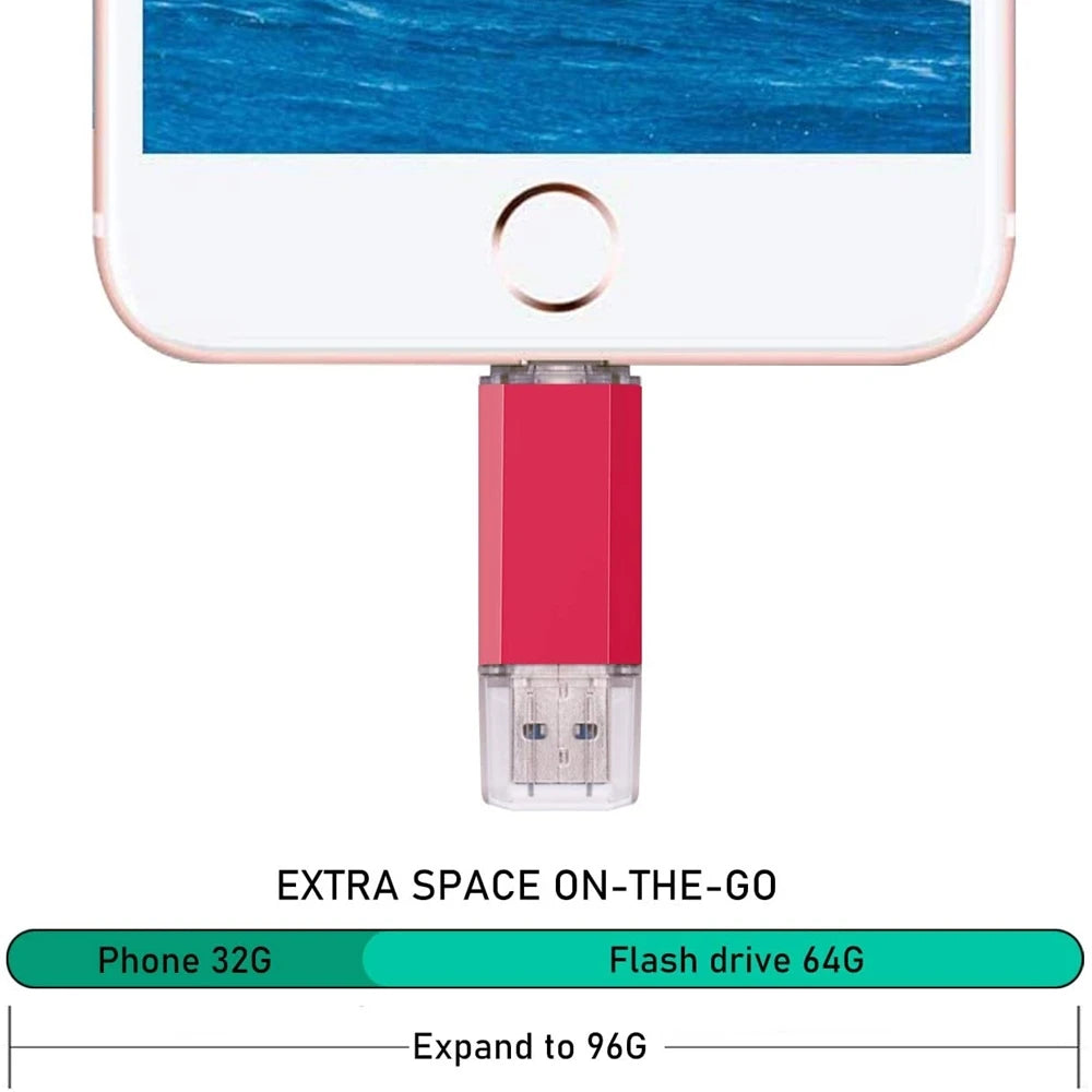 BINFUL 2NI1 TYPE-C USB 2.0 Flash Drive 2TB 1TB 512GB High speed Pen drive with key chain Memory stick Creative Business gift U d