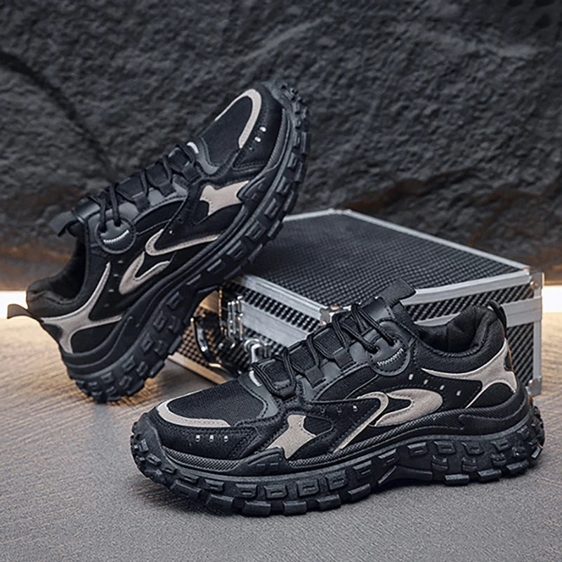 Lightweight Sneaker Men Comfortable Breathable Anti Slip Abrasion Resistant Soft Thick Sole Outdoor Casual Sport Shoes