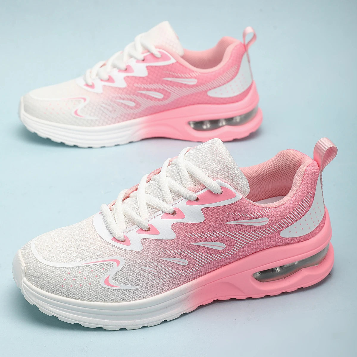 Sneaker Women Walking Shoes Womens Fashion Air Cushion Mesh   Breathable Tennis Sport Shoes