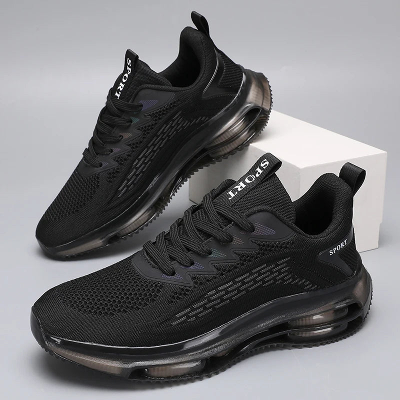 2025 New Casual Men's Fashionable Air Cushion Flat Shoes Breathable Lightweight Sports Shoes Suitable for Running and Walking