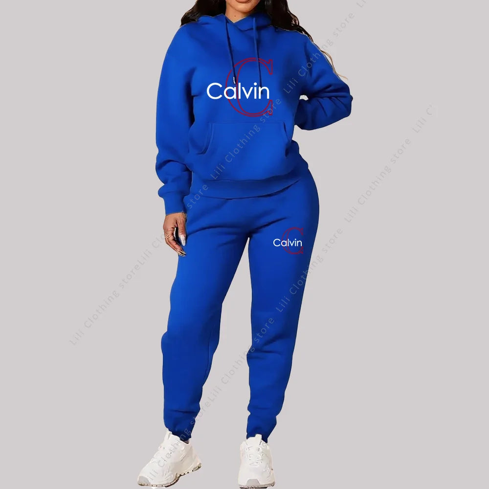 2025 New Ladies Tracksuit Aesthetic Designer Clothes Trend Sportswear High quality Hoodies Sweatpants 2 piece Outfits Women Sets