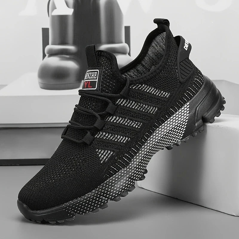 2025 Men's Walking Shoes Fashionable Casual Breathable Fitness Shoes Lightweight Comfortable Non Slip Men's Summer Casual Shoes