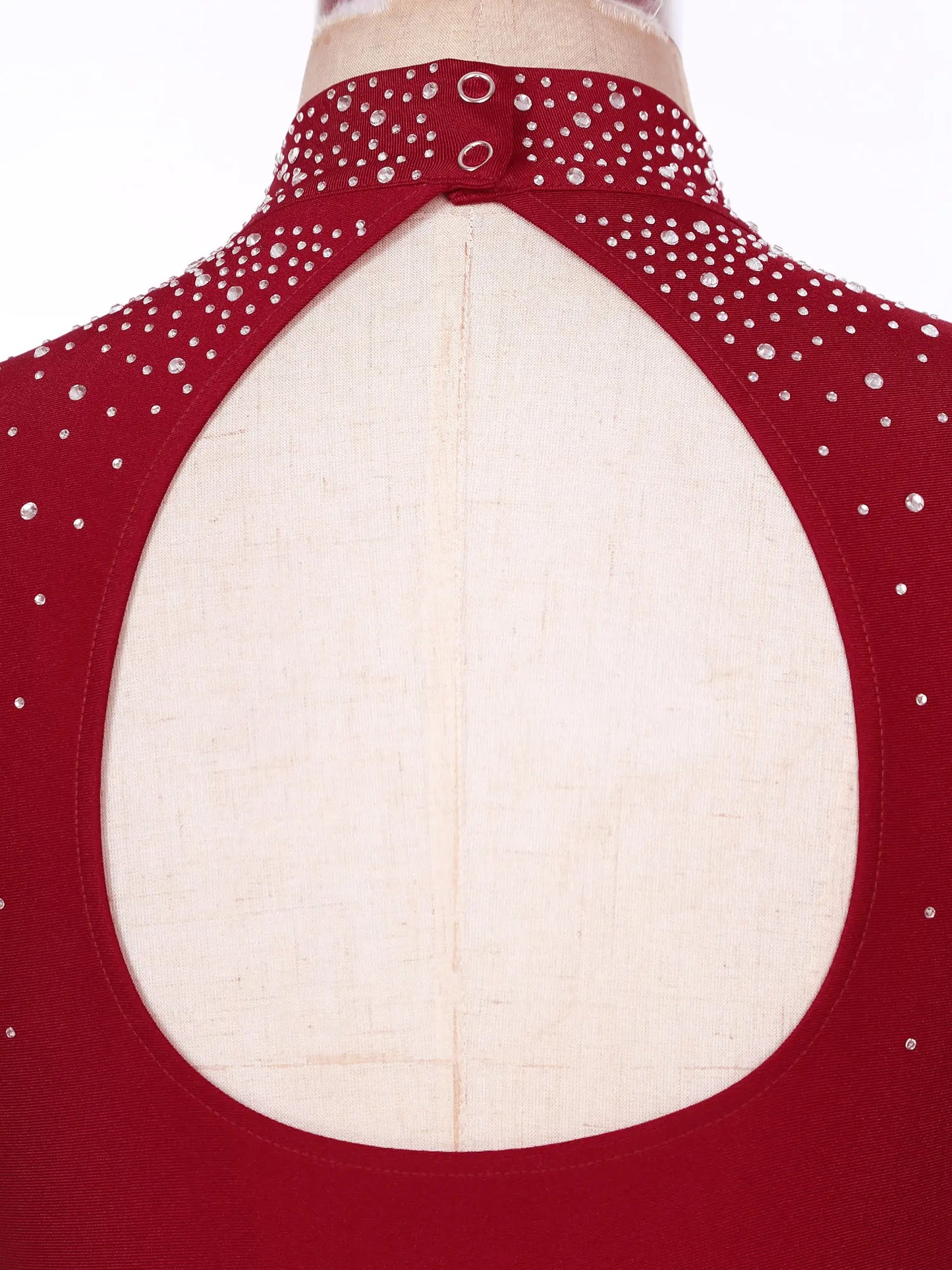 Womens Lyrical Dance Long Dress Cutout Back Full Length Overlay Leotard Costume Lady Latin Rumba Tango Maxi Dress Dancewear