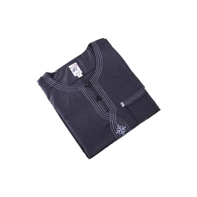 Muslim Abaya Islamic Clothing Men Kaftan Pakistan Muslim Saudi Arabia Djellaba Islam Clothing Afghan Short sleeved Robe Thobe