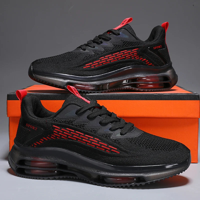 2025 New Casual Men's Fashionable Air Cushion Flat Shoes Breathable Lightweight Sports Shoes Suitable for Running and Walking