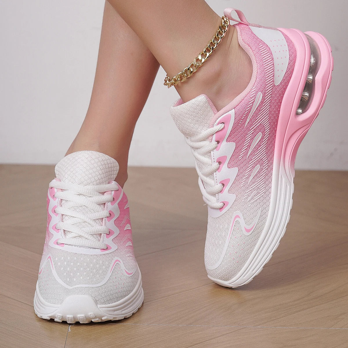 Sneaker Women Walking Shoes Womens Fashion Air Cushion Mesh   Breathable Tennis Sport Shoes