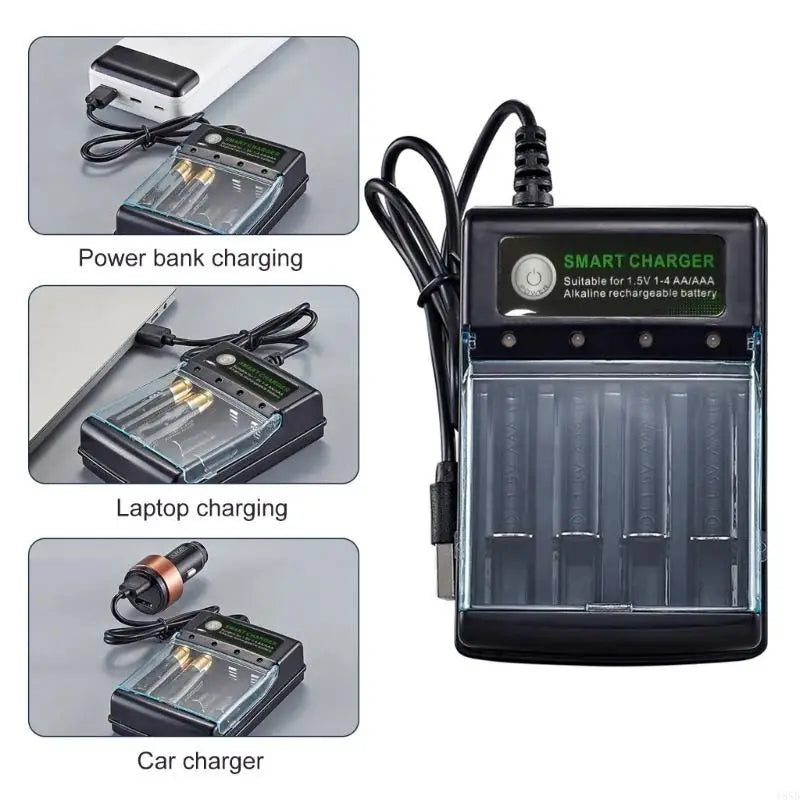 Alkaline Battery Charger Intelligent Charging Box 1.5V For Various Batteries Sustainable Power Management