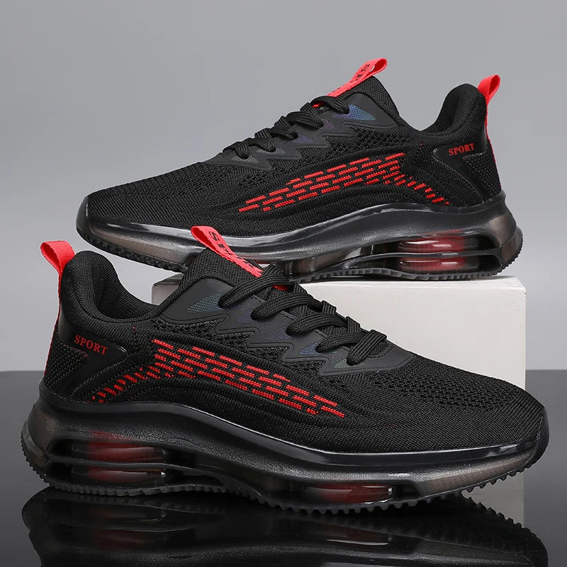 2025 New Casual Men's Fashionable Air Cushion Flat Shoes Breathable Lightweight Sports Shoes Suitable for Running and Walking