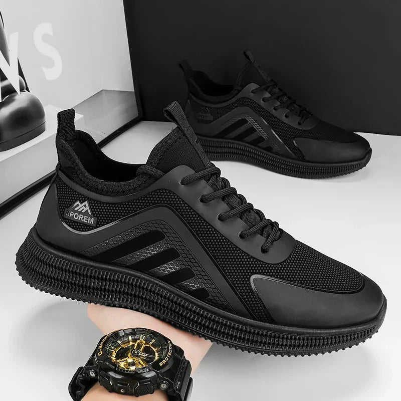 Sports Shoes Man's Lightweight Soft Sole Casual Comfortable Shoes Thin Flat Bottom Resistant To Dirt Trendy Streamline Anti-slip