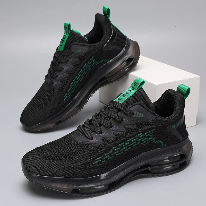 2025 New Casual Men's Fashionable Air Cushion Flat Shoes Breathable Lightweight Sports Shoes Suitable for Running and Walking