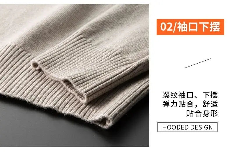 Sweater Men's Young Knitted Solid Color Casual Pullover Round Neck Sweaters