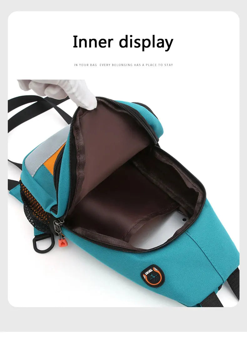 Chest Bag For Men And Women Can Be Worn With One Shoulder And Two Shoulder Crossbody Multifunctional Backpack. Fashion Chest Bag