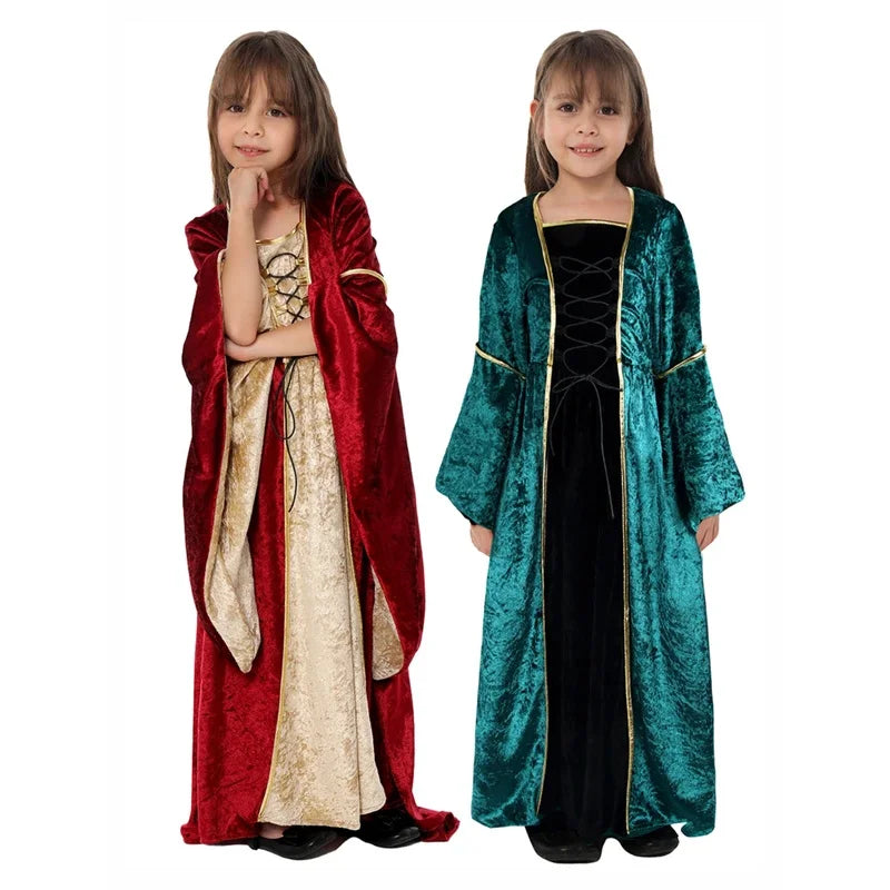 Renaissance Dress for Women Irish Medieval Dresses Victorian Female Costumes Halloween Cosplay Costume Masquerade Party Outf # 1