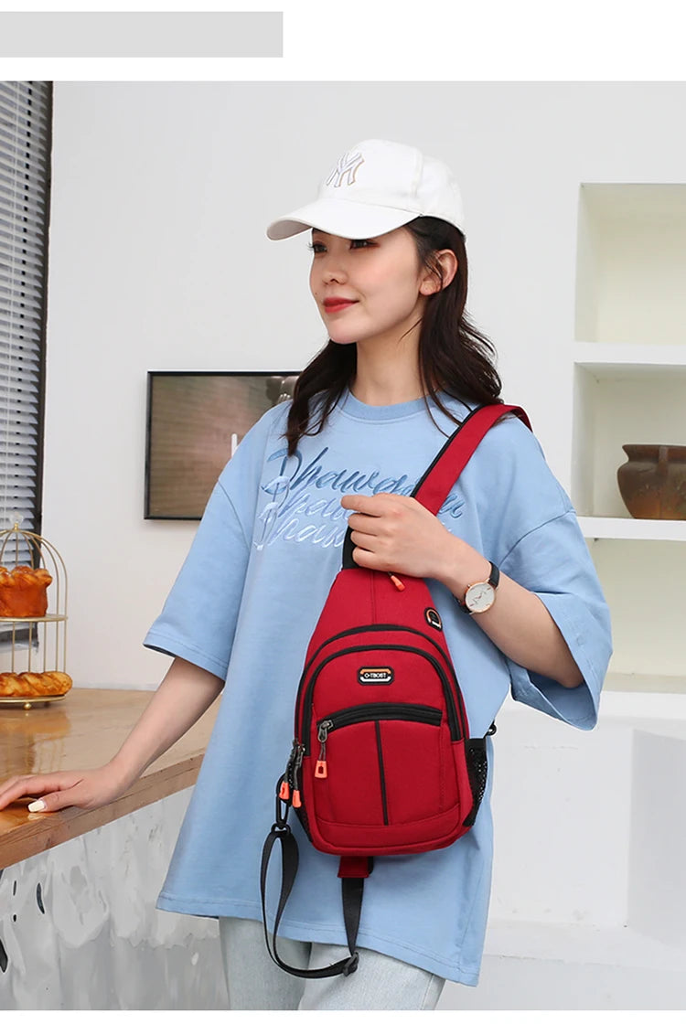 Chest Bag For Men And Women Can Be Worn With One Shoulder And Two Shoulder Crossbody Multifunctional Backpack. Fashion Chest Bag