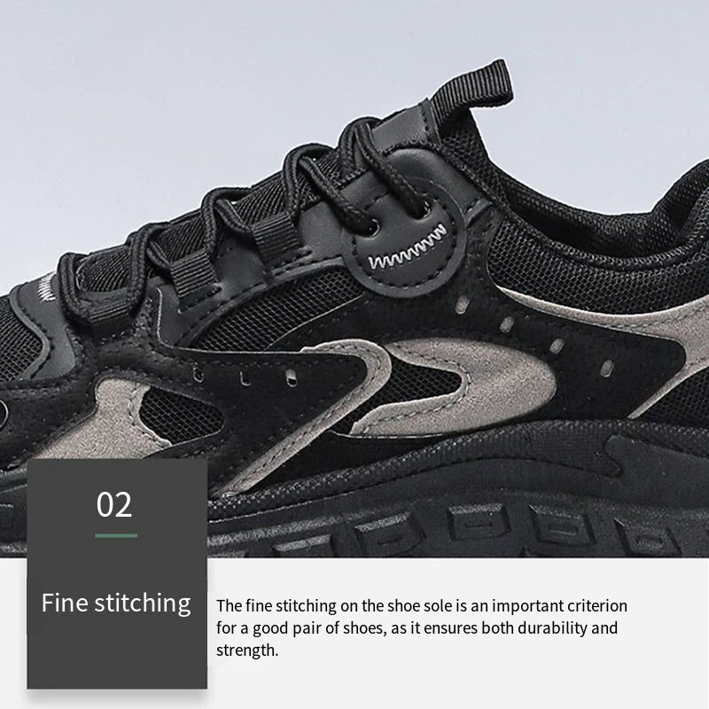 Lightweight Sneaker Men Comfortable Breathable Anti Slip Abrasion Resistant Soft Thick Sole Outdoor Casual Sport Shoes