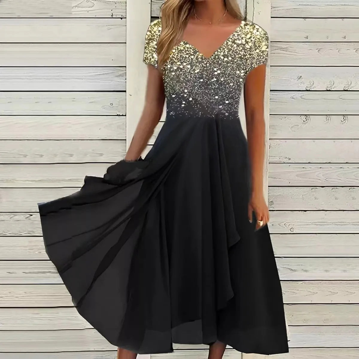 Women'S Dress Chiffon Elegant Lace Patchwork Dress Cut-Out Long Dress Bridesmaid Evening Dress   Vestidos 2025