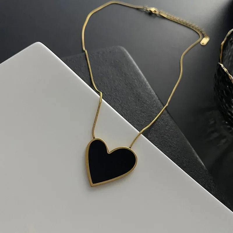 Women Neck Chain Black Exquisite Minimalist Square Pendant Choker Geometric Necklace Collar Chain Female Jewelry Party Gifts
