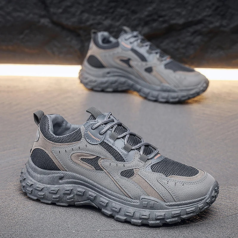 Lightweight Sneaker Men Comfortable Breathable Anti Slip Abrasion Resistant Soft Thick Sole Outdoor Casual Sport Shoes