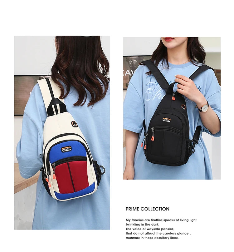 Chest Bag For Men And Women Can Be Worn With One Shoulder And Two Shoulder Crossbody Multifunctional Backpack. Fashion Chest Bag