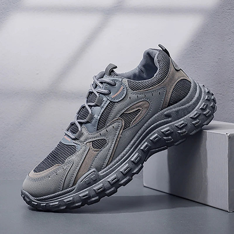 Lightweight Sneaker Men Comfortable Breathable Anti Slip Abrasion Resistant Soft Thick Sole Outdoor Casual Sport Shoes
