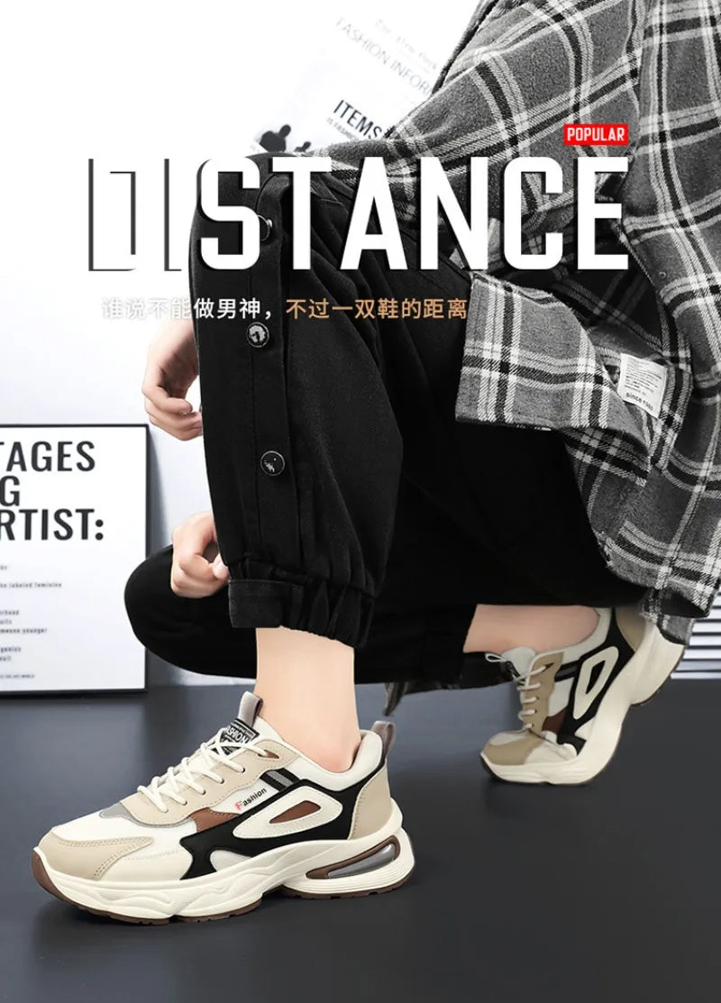 2025 Trendy Sneakers for Men Shoes Summer Outdoor Wear-Resistant Casual Sports Skateboard Shoes Fashion Breathable Shoes