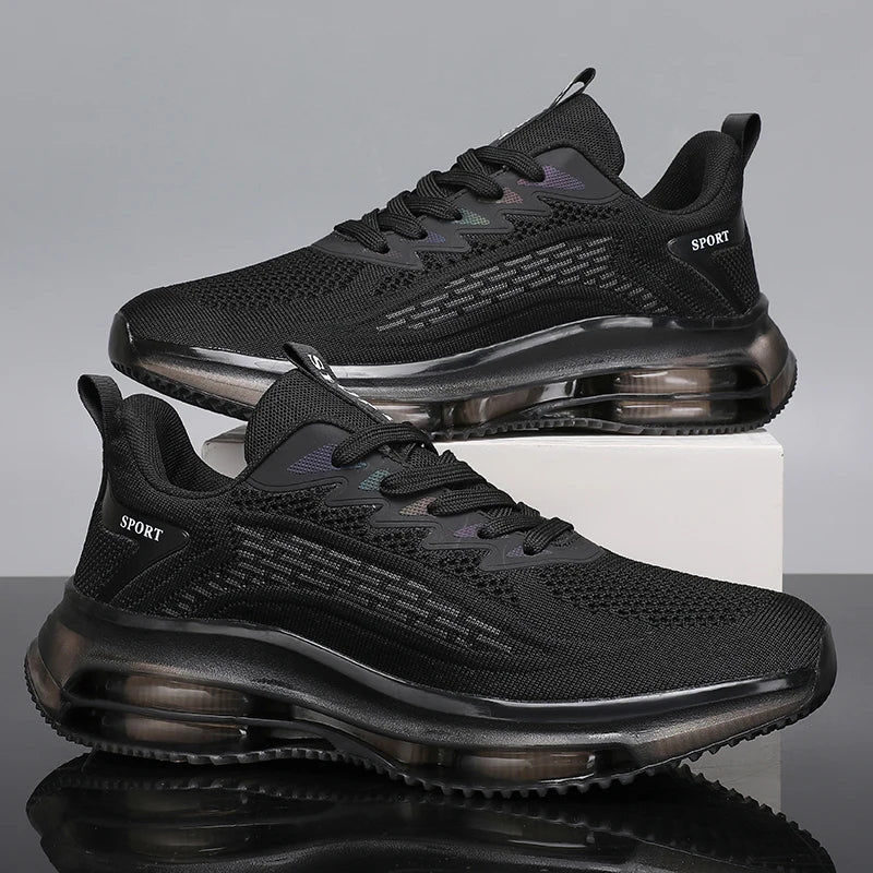 2025 New Casual Men's Fashionable Air Cushion Flat Shoes Breathable Lightweight Sports Shoes Suitable for Running and Walking