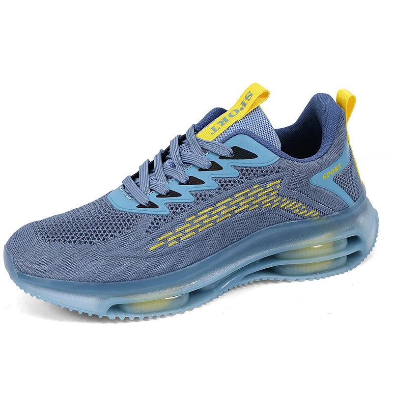 2025 New Casual Men's Fashionable Air Cushion Flat Shoes Breathable Lightweight Sports Shoes Suitable for Running and Walking