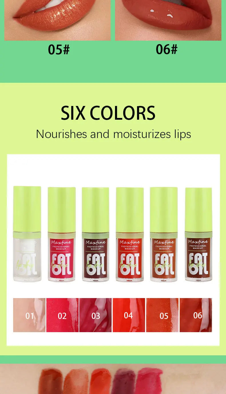 Lip Gloss Waterproof Long-term Moisturizing Non-stick Cup Non-fading Liquid Green Packaging Lip Gloss Cosmetics