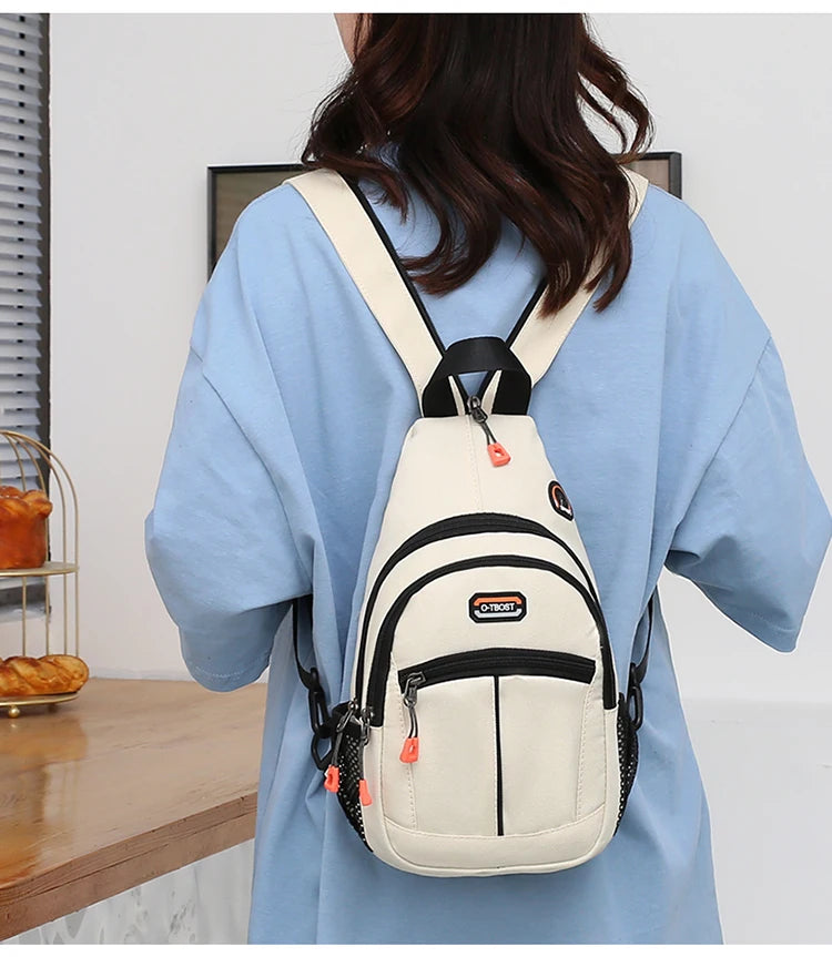 Chest Bag For Men And Women Can Be Worn With One Shoulder And Two Shoulder Crossbody Multifunctional Backpack. Fashion Chest Bag