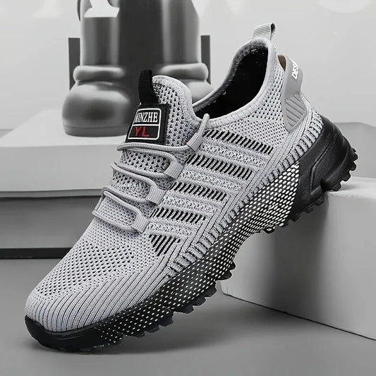 2025 Men's Walking Shoes Fashionable Casual Breathable Fitness Shoes Lightweight Comfortable Non Slip Men's Summer Casual Shoes