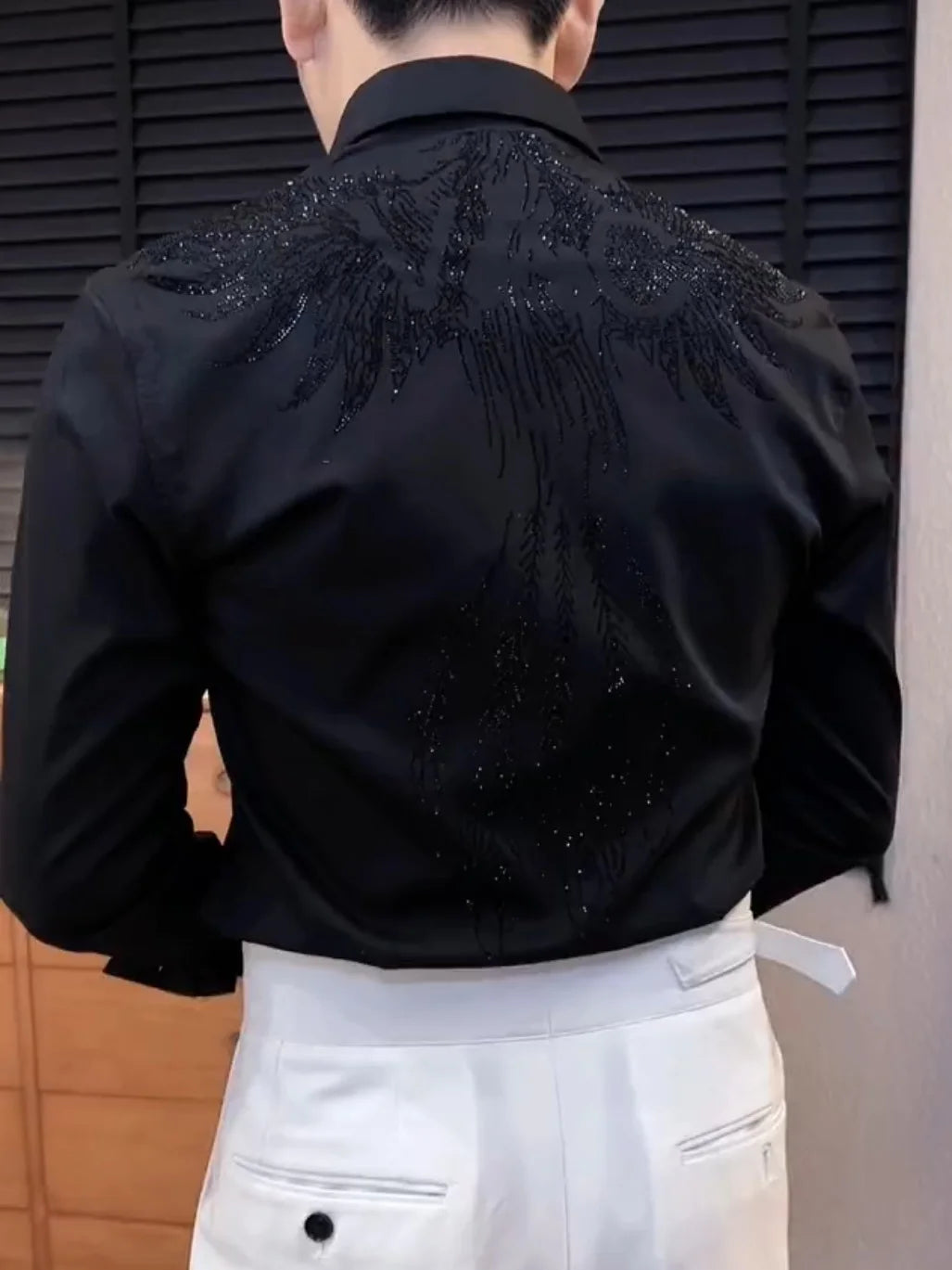 Advanced and Craftsmanship Men's Shirt 2023 New Style Yapi Gentleman Handsome Charm Maillard Western Style Shirt