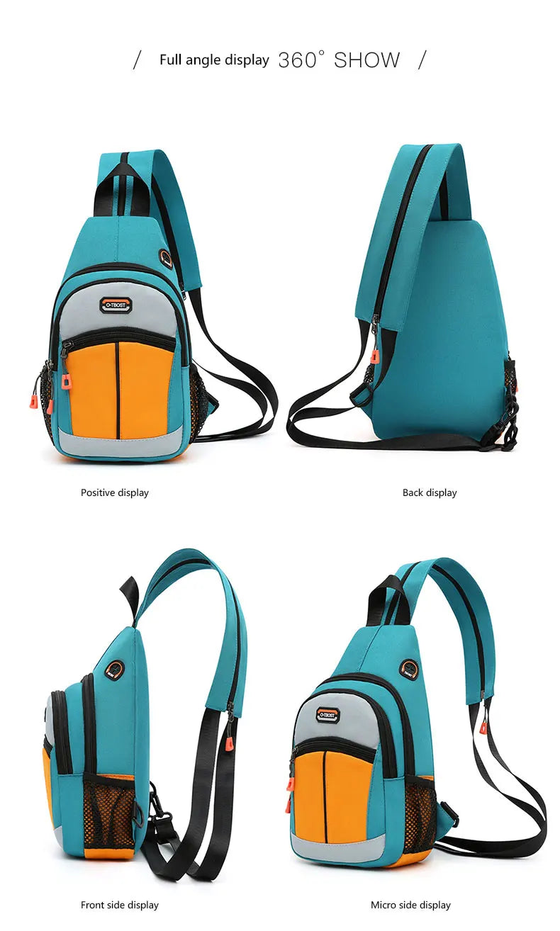 Chest Bag For Men And Women Can Be Worn With One Shoulder And Two Shoulder Crossbody Multifunctional Backpack. Fashion Chest Bag