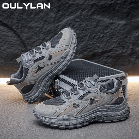 Lightweight Sneaker Men Comfortable Breathable Anti Slip Abrasion Resistant Soft Thick Sole Outdoor Casual Sport Shoes