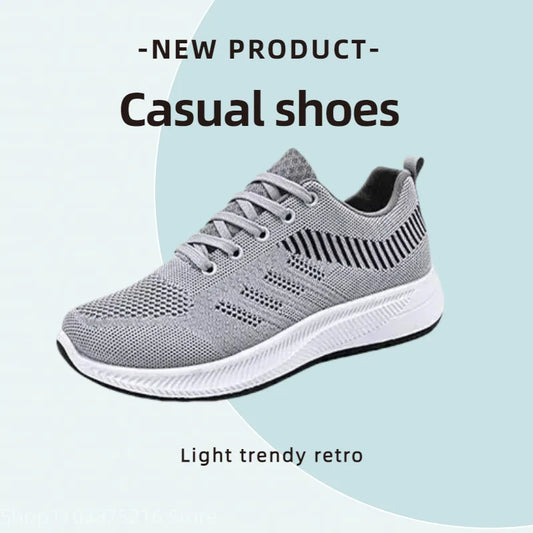 Men's casual shoes, 2025 trendy and fashionable sports shoes, breathable running shoes, outdoor walking training tennis shoes