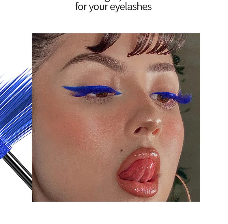 1PC Colorful Eyelash Mascara EyeLashes Extension Curling Lengthen White Purple Cosplay Makeup Glitter Point Diamond Mascara