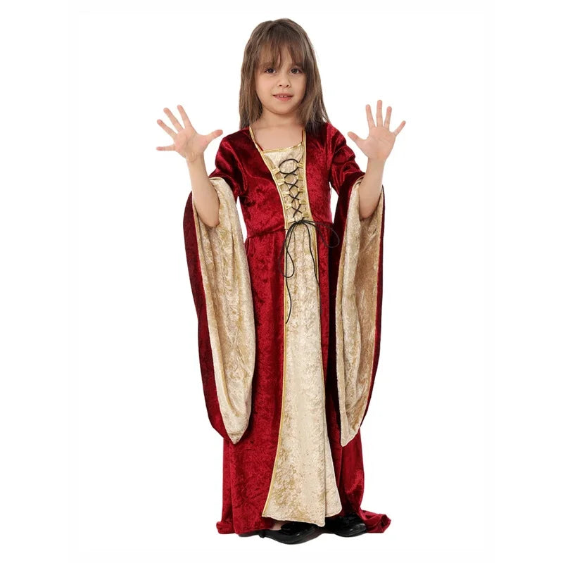 Renaissance Dress for Women Irish Medieval Dresses Victorian Female Costumes Halloween Cosplay Costume Masquerade Party Outf # 1