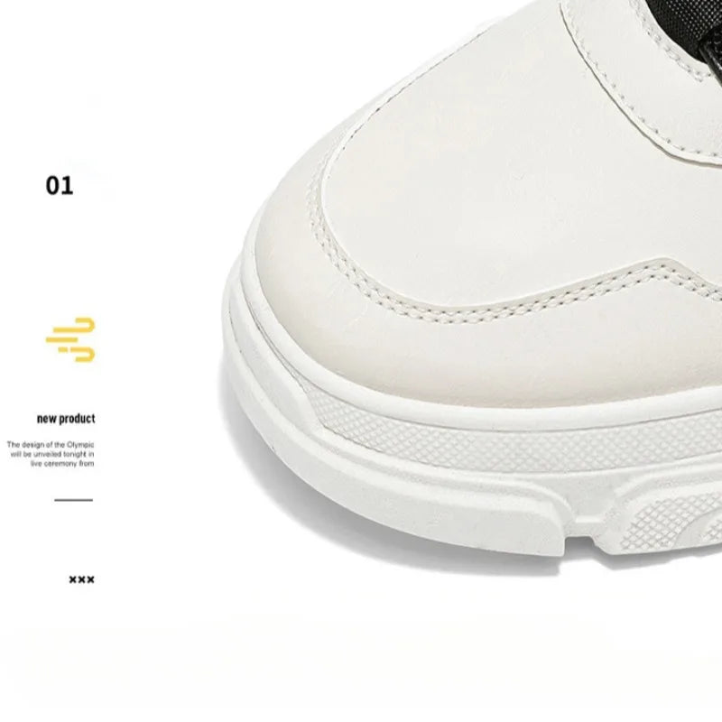 Sneakers Man Spring Trend Hot Sale Comfort Soft Soled Casual Shoes for Fashion Rotating Button Male Work Boots Zapatillas Hombre