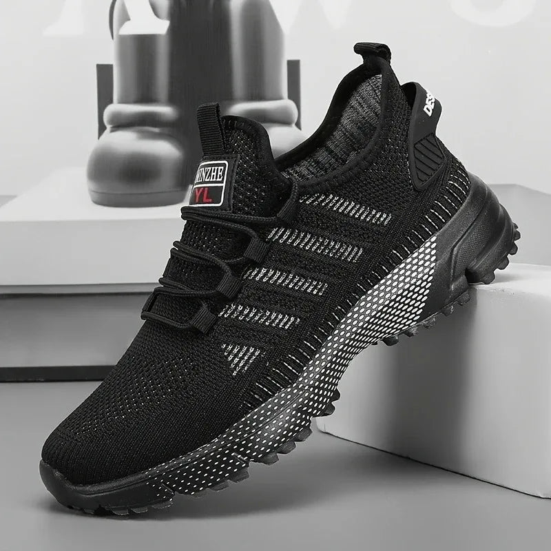 2025 Men's Walking Shoes Fashionable Casual Breathable Fitness Shoes Lightweight Comfortable Non Slip Men's Summer Casual Shoes