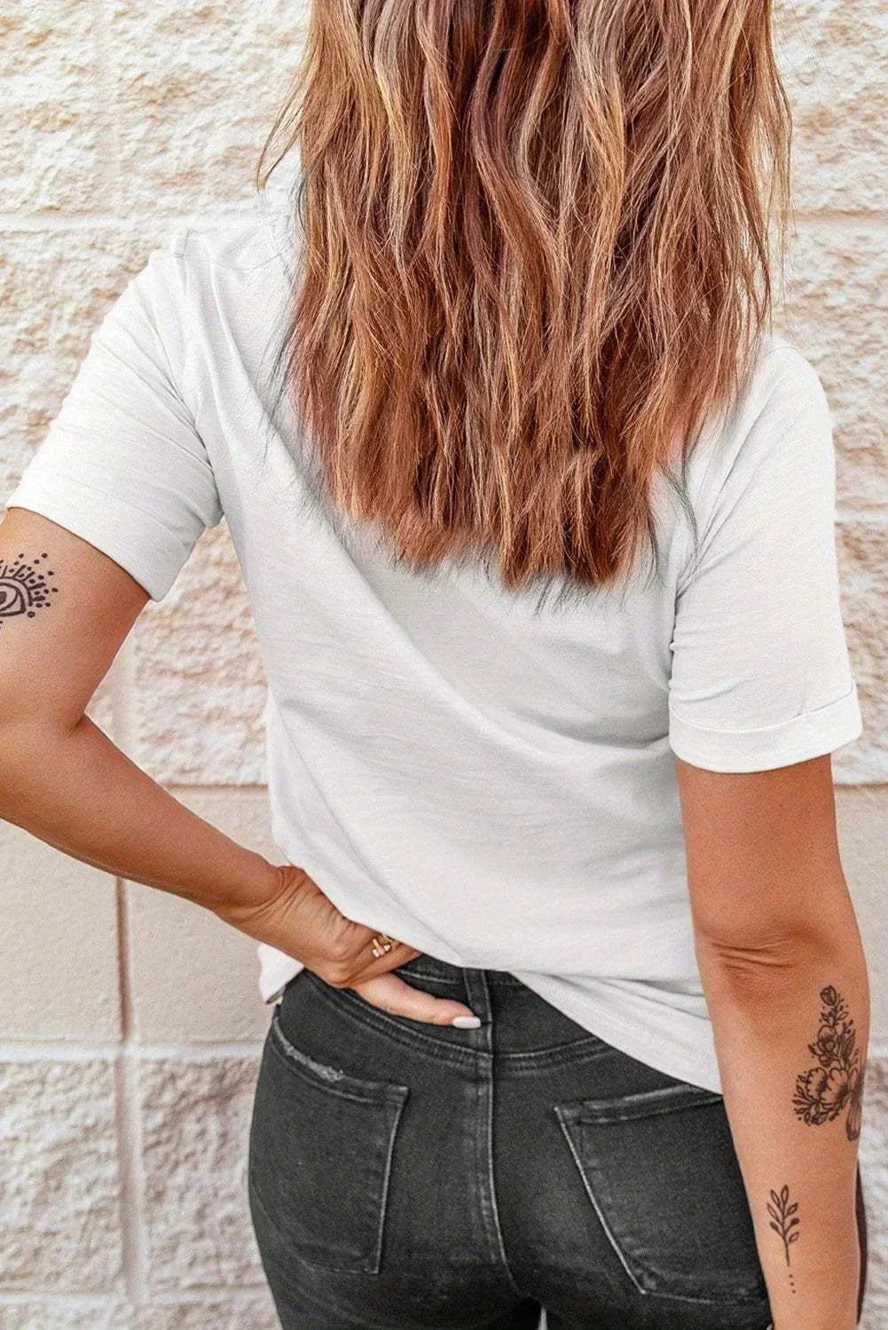 Polyester Spandex Versatile Summer Outfits Versatile Tshirt|Paris Shirt|Stretchy Women'S Print Casual Crew Sleeve Comfortable