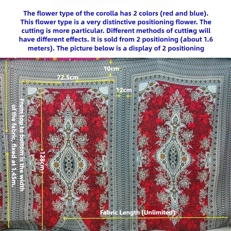 Summer Printed Rayon Fabric Soft Comfortable By The Meter for Women\'s Dress Shirts Diy Sewing Cloth Flowers Breathable Green