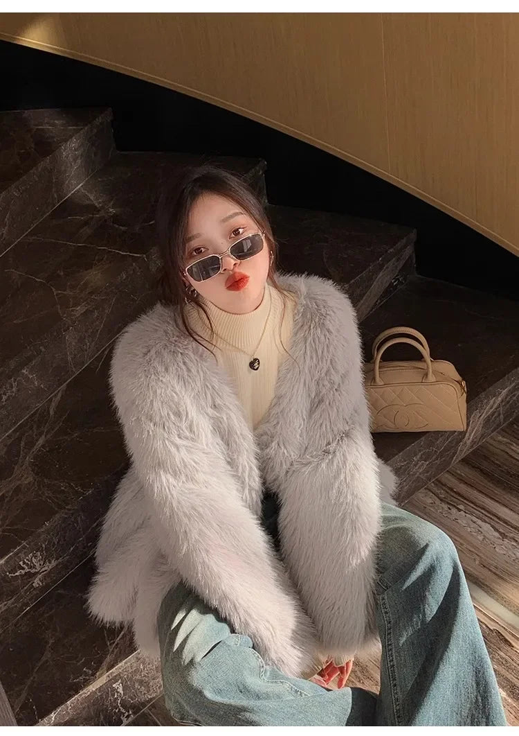 Sweater For Women Winter Thicken Turtleneck Slim Knit Pullover New Warm Plush Velvet Lined Knitwear Jumper Tops Casual Poleras