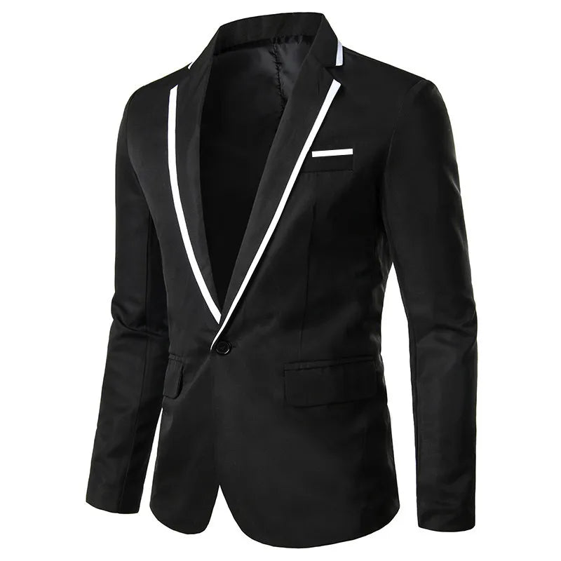 Man Party Dresses Leather Dress Coats Suits Blazer Clothing Men's Solid Color Suit Coat Mens Blazers