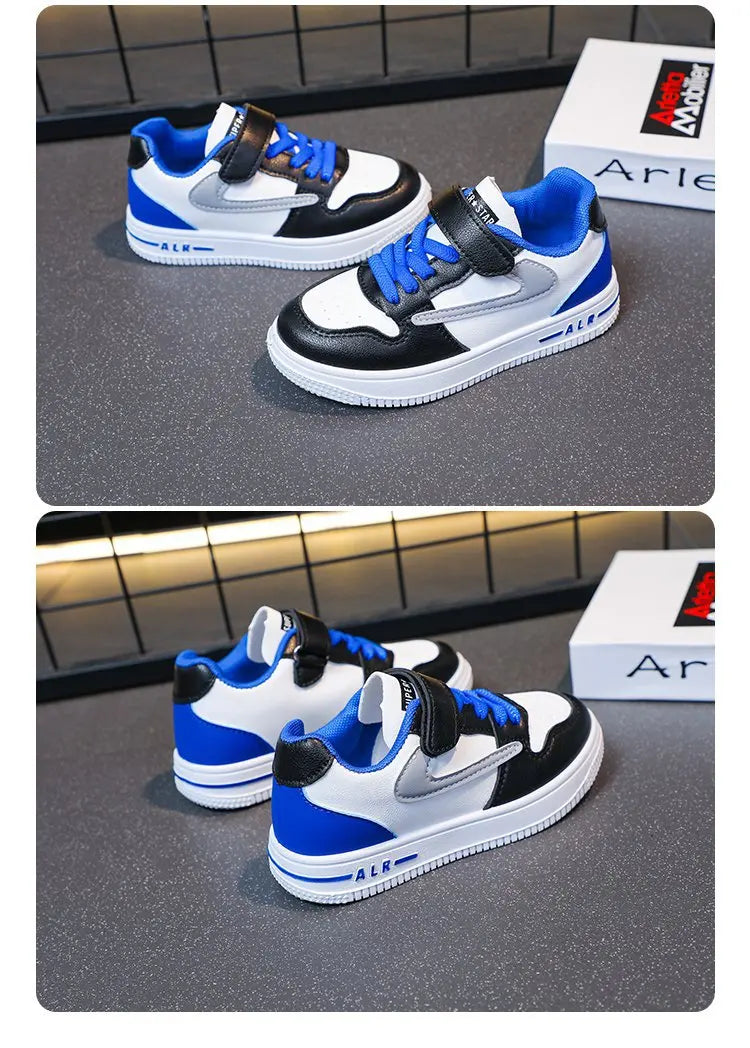 Children's Rotating Button Sports Shoes Breathable Mesh Single Net Shoe Summer New Arrival Middle Large Children Flat Shoes