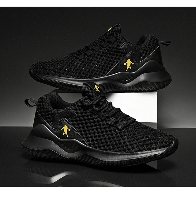 Men Sneakers Lightwhite Breathable Running Shoes for Men Mesh Summer Lace-Up Outdoor Walking Shoe Zapatillas De Deporte